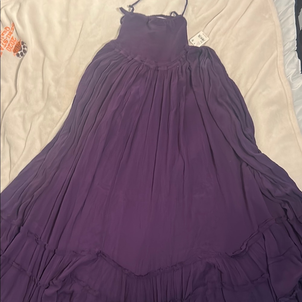 Free People Extratropical Maxi Dress in Purple